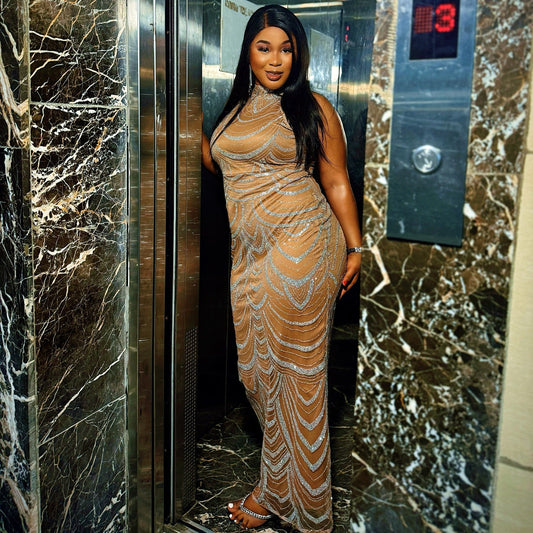 Luxury Sparkly Evening Dress