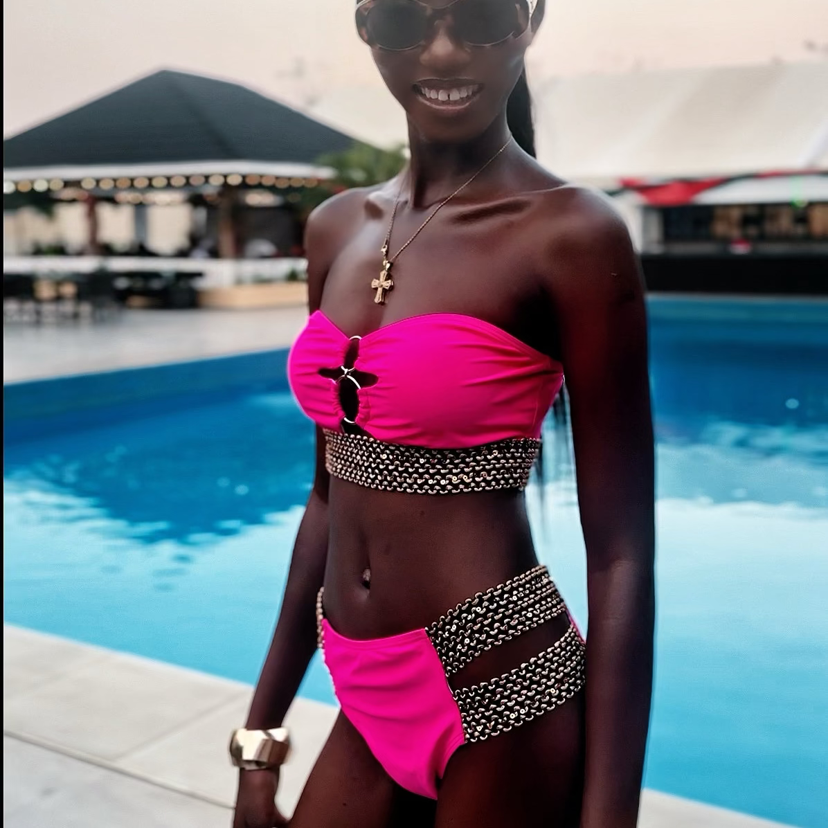 Strapless Bandeau Bikini Set