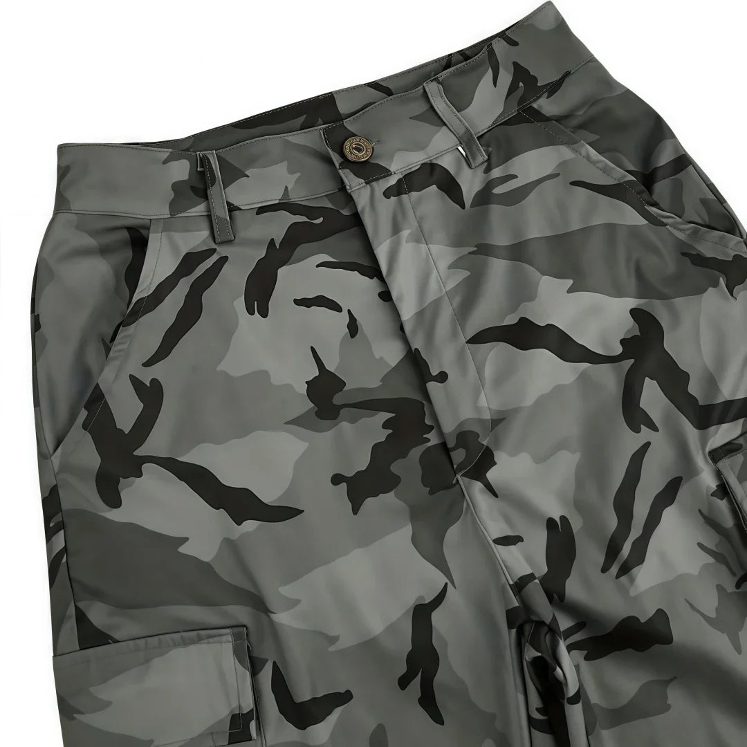 Camouflage High Waist Cargo Pant