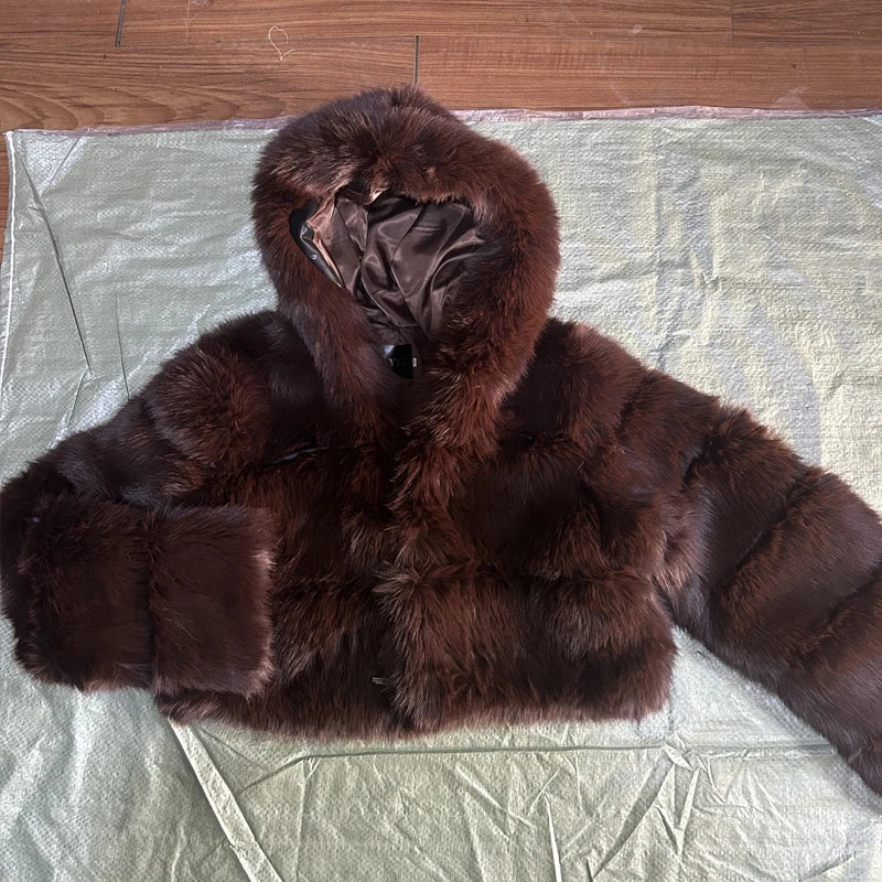 High Quality Faux Fur Coat