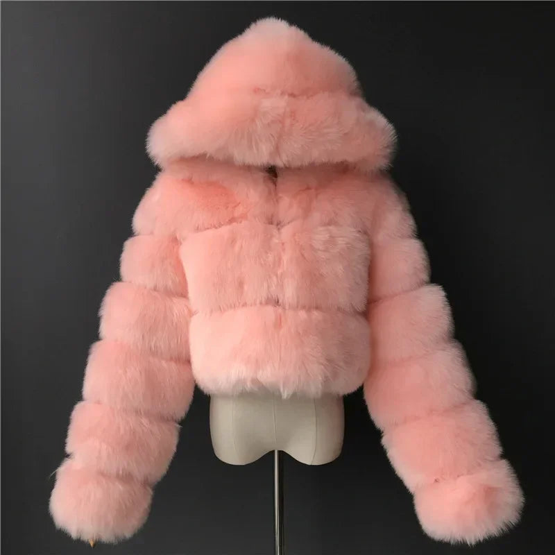 High Quality Faux Fur Coat