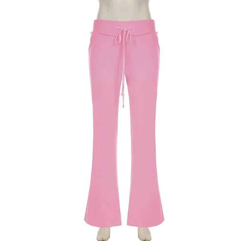 Solid Drawstring Two-Piece Hooded Tracksuit