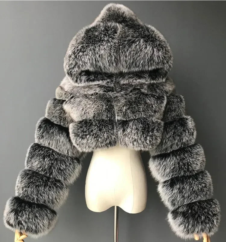 High Quality Faux Fur Coat